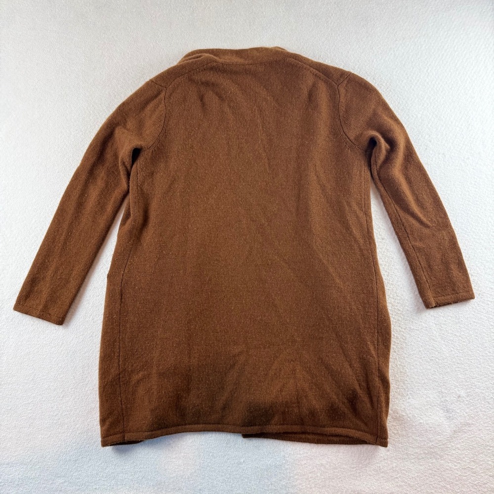 Jenni Kayne 100% Cashmere Open Front Cardigan Brown Small 37-7387-D21 - Picture 6 of 6